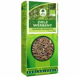 Dary Natury Werbena ZIele EKO 50 G wspiera zdrowie dróg oddechowych,  uspokaja układ nerwowy,  wspiera układ pokarmowy , pomaga przy  przeziębieniach