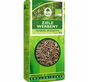 Dary Natury Werbena ZIele EKO 50 G wspiera zdrowie dróg oddechowych,  uspokaja układ nerwowy,  wspiera układ pokarmowy , pomaga przy  przeziębieniach