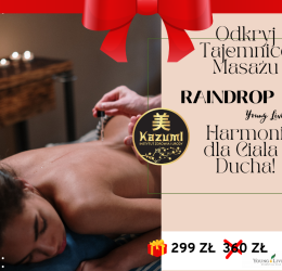 Voucher na masaż Raindrop od Young Living Harmonia dla Ciała i Ducha