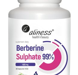 Aliness, Berberine Sulphate 99% 60 kaps. reguluje metabolizm cukrów