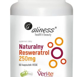 Aliness, Naturalny Resweratrol Veri-Te 250 mg 60 kaps.