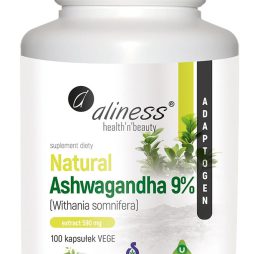 Aliness, Natural Ashwagandha 9% 100 kaps.