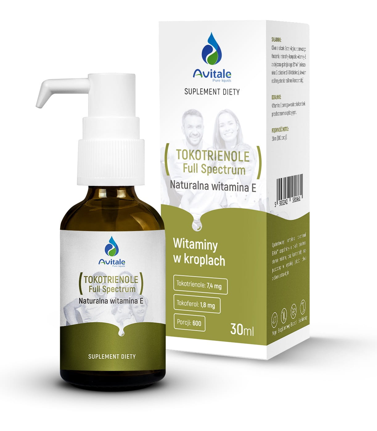 Krople Avitale, Tokotrienole, 30 ml