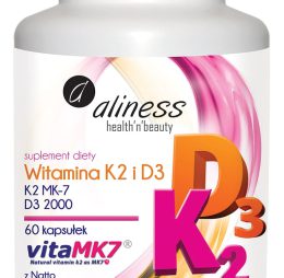 Aliness, Witamina K2 i D3, 100mcg, 60 kaps.