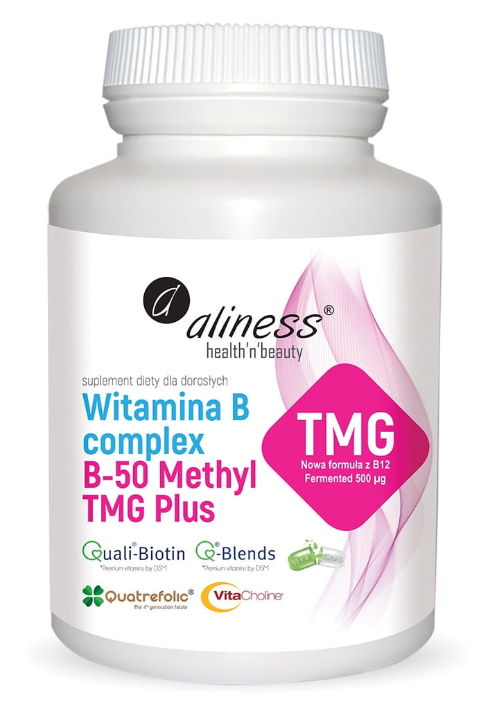 Alines, Witamina B50 Methyl TMG Plus, 100 Vege Kaps.