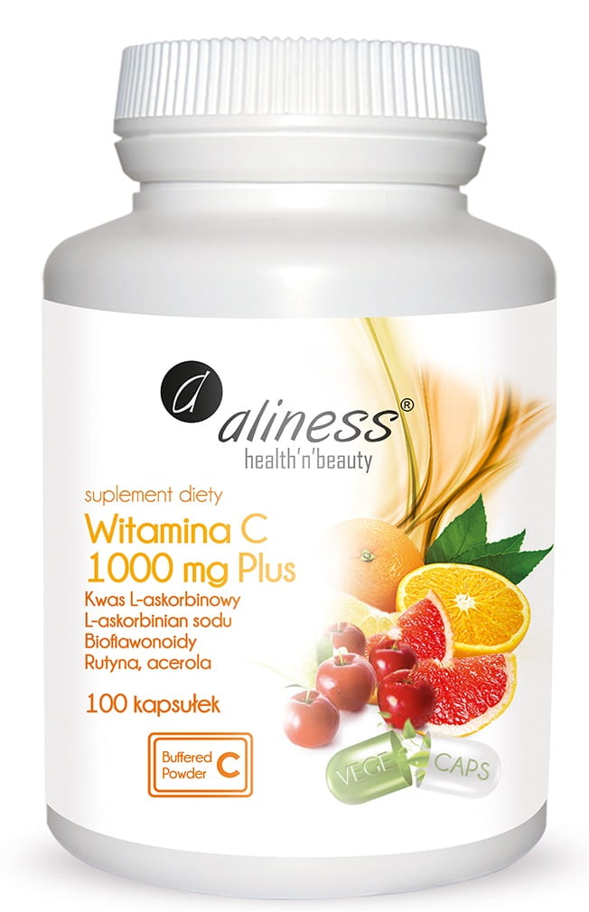 Aliness, Witamina C 1000mg PLUS, 100 vege kaps