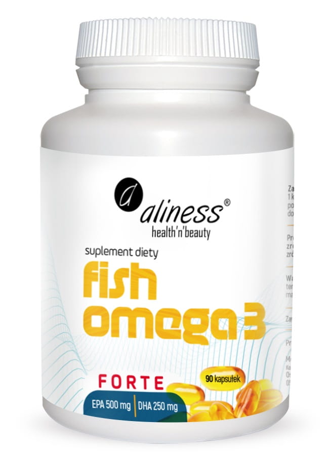 Aliness, Fish Omega 3 Forte 500/250mg, 90kaps