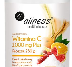 Aliness, Witamina C 1000mg Buforowana Plus, 250g proszek