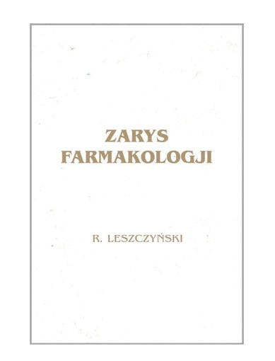 Książka- Zarys farmakologii