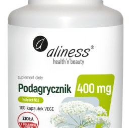 Aliness, Podagrycznik ekstrakt10:1, 400mg 100kaps. poprawia funkcjonowanie nerek,wątroby, układu pokarmowego