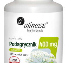 Aliness, Podagrycznik ekstrakt10:1, 400mg 100kaps. poprawia funkcjonowanie nerek,wątroby, układu pokarmowego