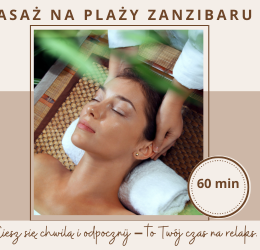 Voucher Na plaży Zanzibaru masaż relaksacyjny 60 min