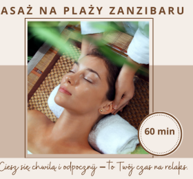 Voucher Na plaży Zanzibaru masaż relaksacyjny 60 min